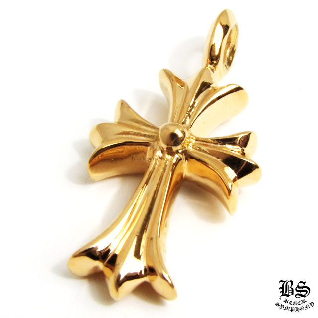 クロムハーツタイニーCHクロスチャーム22Kwithパヴェダイヤモンド