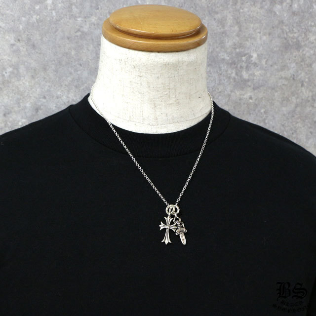 タイニーCHクロスチャーム＆ダガーチャーム#5＆ロールチェーン16インチ