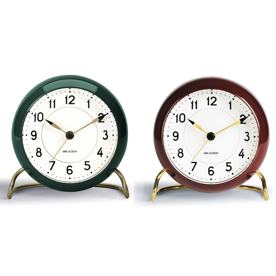 ROSENDAHL】AJテーブルクロック 2019復刻限定色バーガンディ＆グリーン