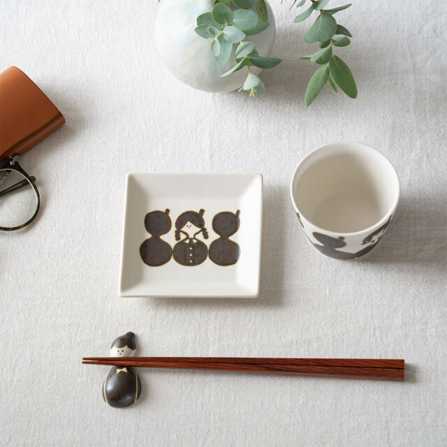 すこし屋｜ひょうたんfamily しかく皿 COMFOTA 北欧雑貨店