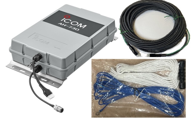AH-730 オートアンテナチューナー（10mワイヤーアンテナ 碍子