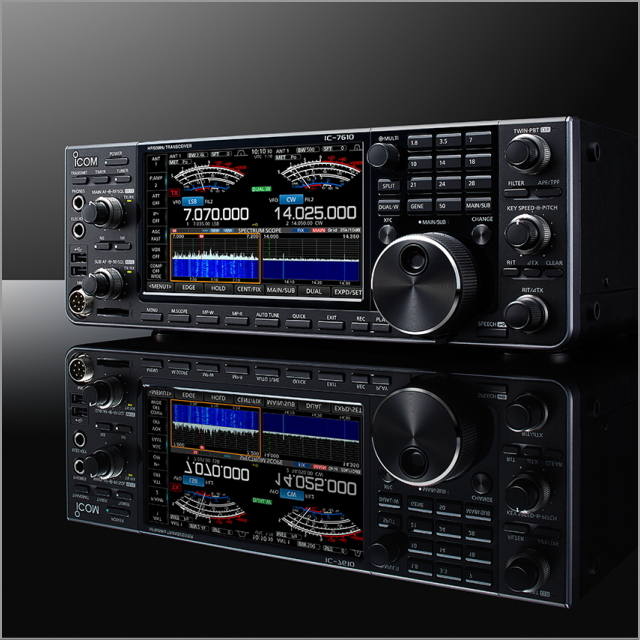 IC-7610 HFオールバンド+50MHz（SSB/CW/RTTY/PSK31・63/AM/FM） 100W