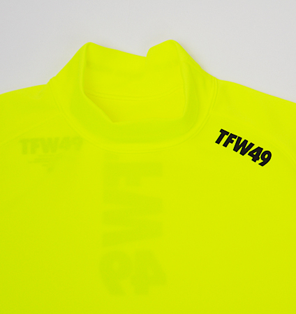 TFW49 LS SIDE MESH MOCK T YELLOW