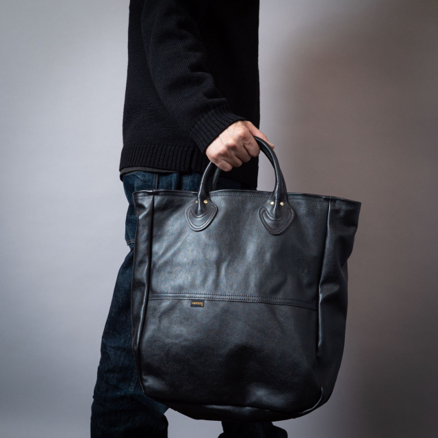 Vanson Special TOTE BAG ブラック スマートフォンポケットライナー付き