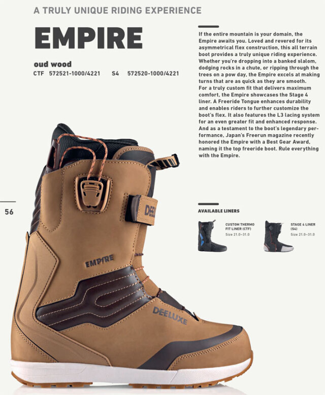 25-26 DEELUXE ブーツ EMPIRE ディーラックス エンパイア S4 サーモ