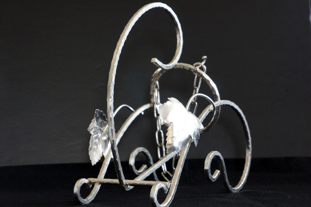 シルバープレート ワインボトル ホルダー 英国アンティークと