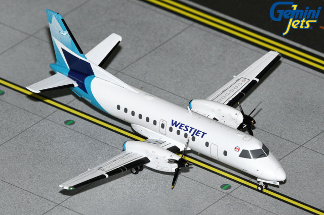 Gemini Jets 1/200 (ダイキャスト製) Saab 340B ウエストジェット航空