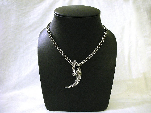 送料無料】イーグルクロウ シルバーチョーカー KI-358唐草モデル