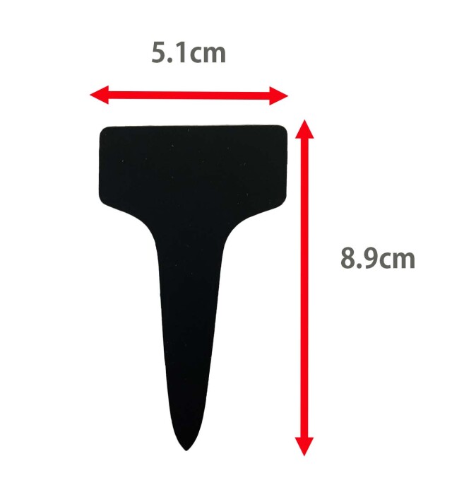 ゴールドラベル T型 中 6.5cm（横幅4.3cm） 黒（ブラック） 100枚