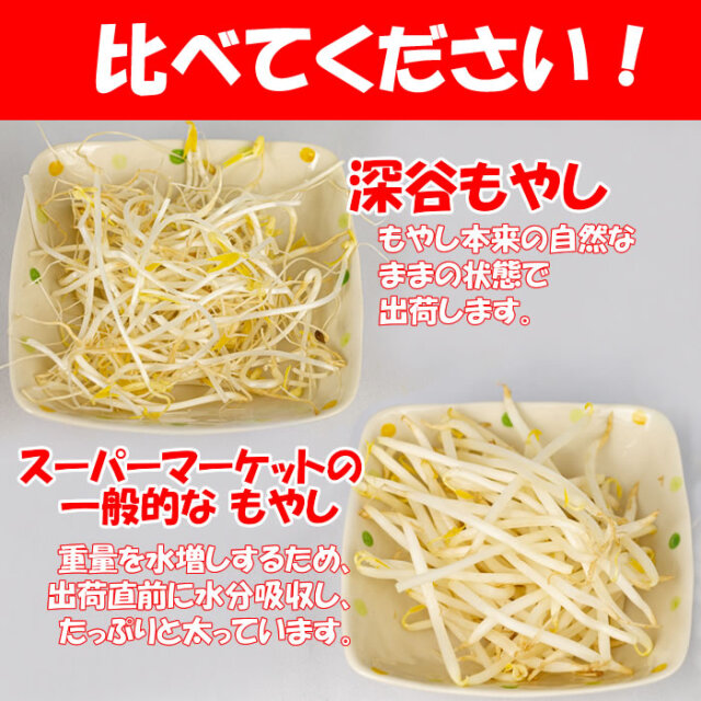 深谷もやし 1050g（350g x 3パック） 闘うもやし【飯塚商店（埼玉県