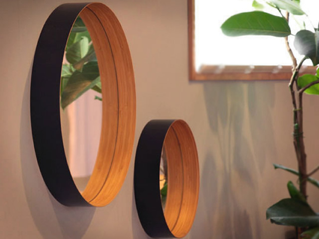 ZERO ゼロ TEORI テオリ 竹 和 ミラー 鏡 円形 壁掛け シンプル