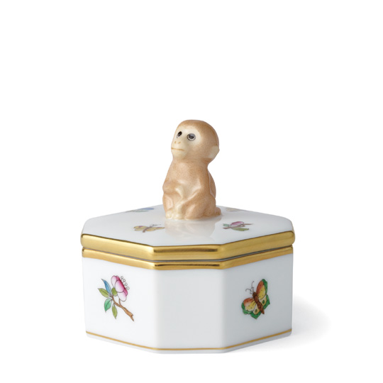 ヴィクトリア・プレーン] 干支小筺・さる