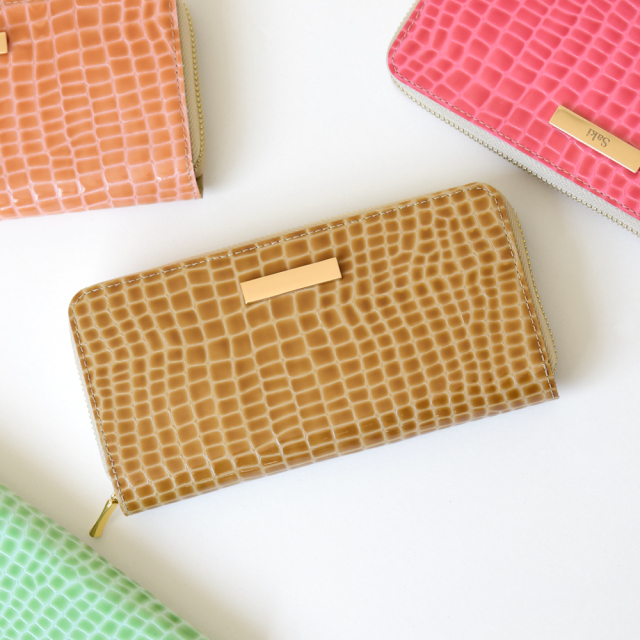 エナメルクロコレザー 長財布 HIGHCAMP FACTORY OFFICIAL STORE