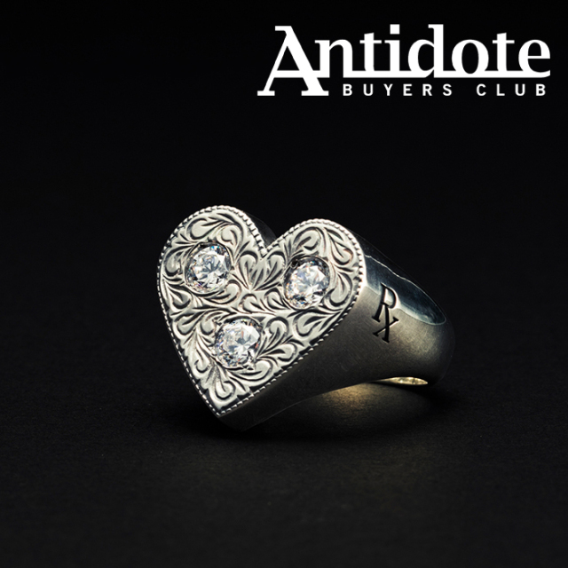 Antidote Buyers Club Engraved Heart Ring