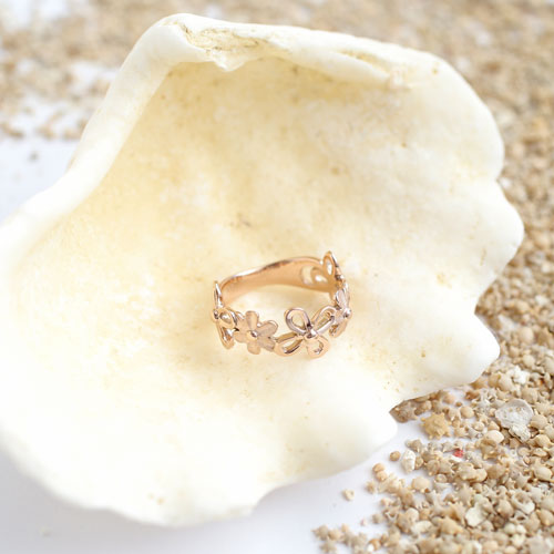 送料無料】【日本製】10金/K10/10K ピンクゴールド ピンキーリング