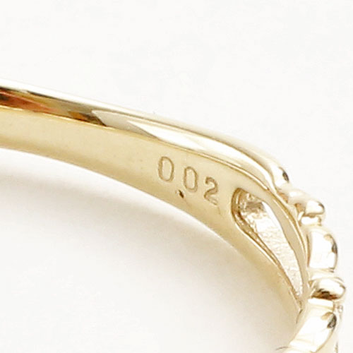 送料無料】【日本製】10金/K10/イエローゴールド リング/指輪 ピンキー