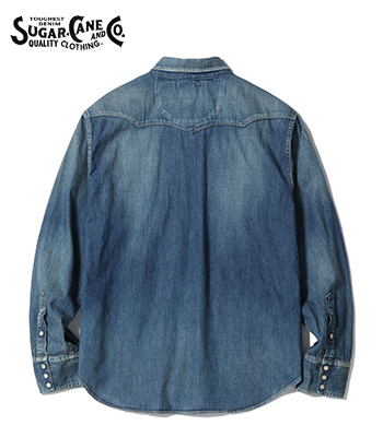 SUGAR CANE シュガーケーン 長袖|デニム|ウエスタンシャツ『BLUE DENIM