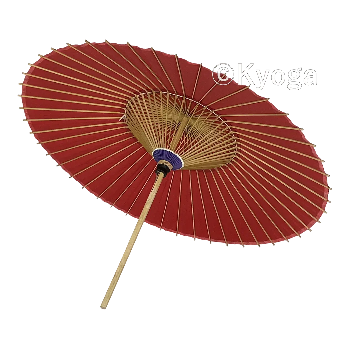 和傘・野点傘専門店 恭雅】 和傘 − 大番傘 赤 48本骨 (自社調合植物油