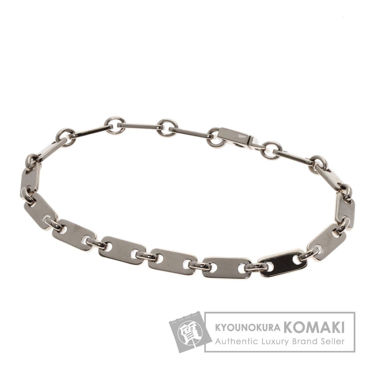 CARTIER カルティエ フィガロ 鍵付き ブレスレット K18ホワイト