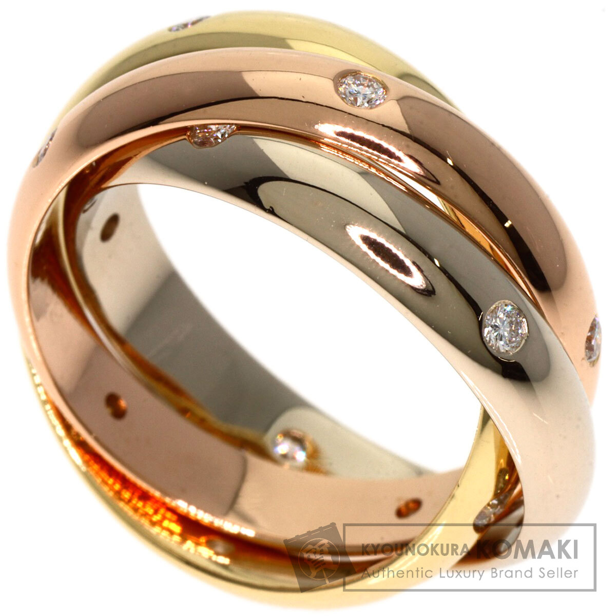 CARTIER カルティエ トリニティ 15P ダイヤモンド #51 リング・指輪