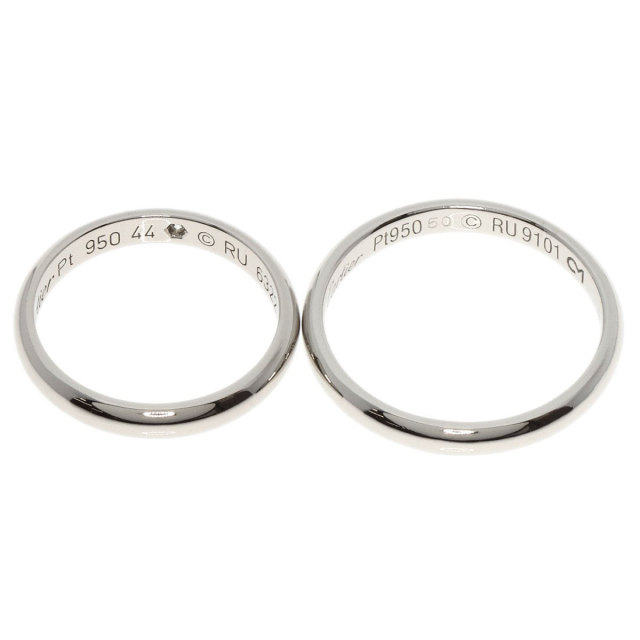 CARTIER カルティエ ペア リング 1P ダイヤモンド 2本セット リング