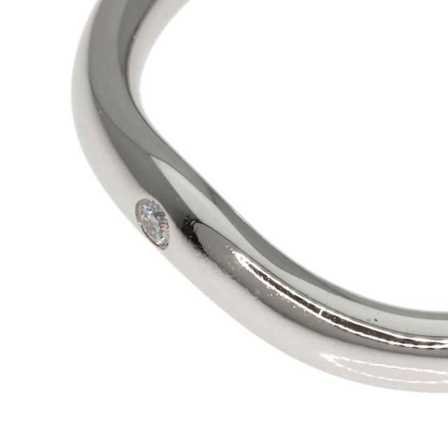 TIFFANY&Co. ティファニー カーブド バンド 1P ダイヤモンド リング