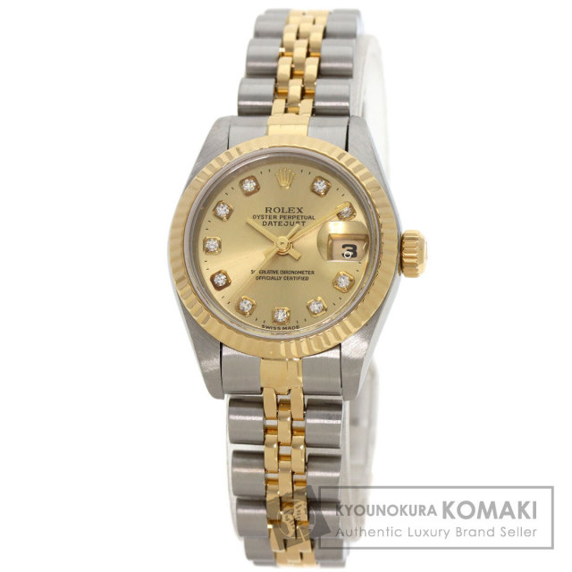 ROLEX ロレックス 69173G デイトジャスト 10P ダイヤモンド 腕時計