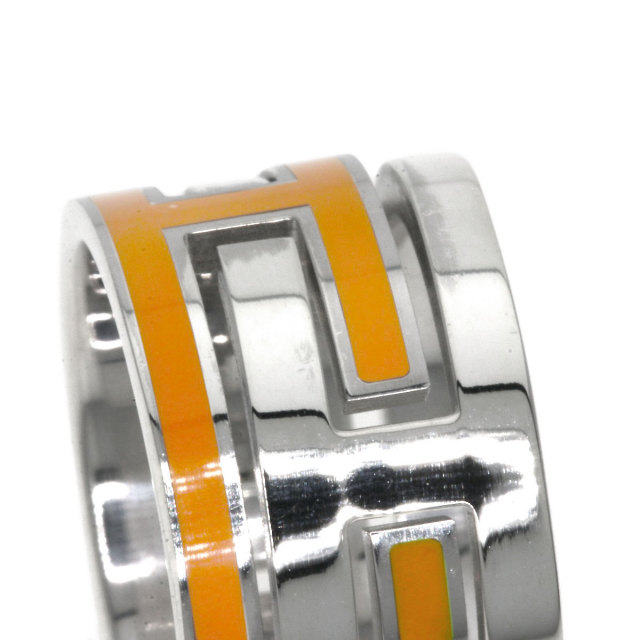 HERMES エルメス ムーブアッシュ エナメル #47 リング・指輪 シルバー