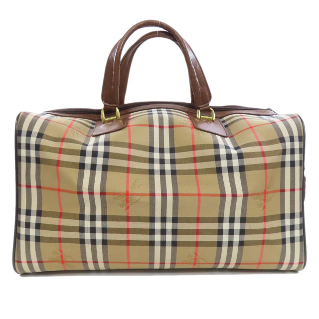 BURBERRY バーバリー ノバチェック ボストンバッグ キャンバス