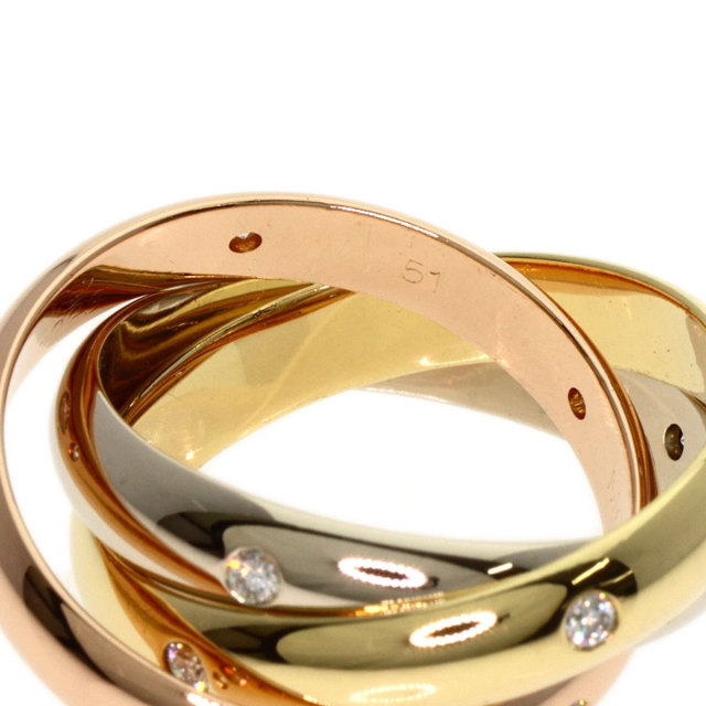 CARTIER カルティエ トリニティ 15P ダイヤモンド #51 リング・指輪