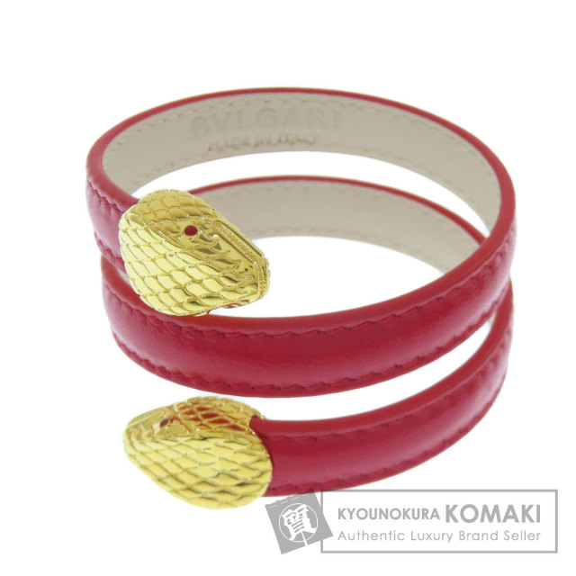 BVLGARI ブルガリ セルペンティ ブレスレット レザー レディース [中古