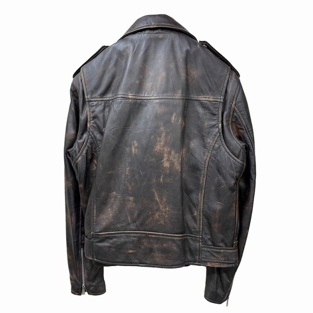 ラムレザー US ダブルライダースジャケット メンズ レザージャケット