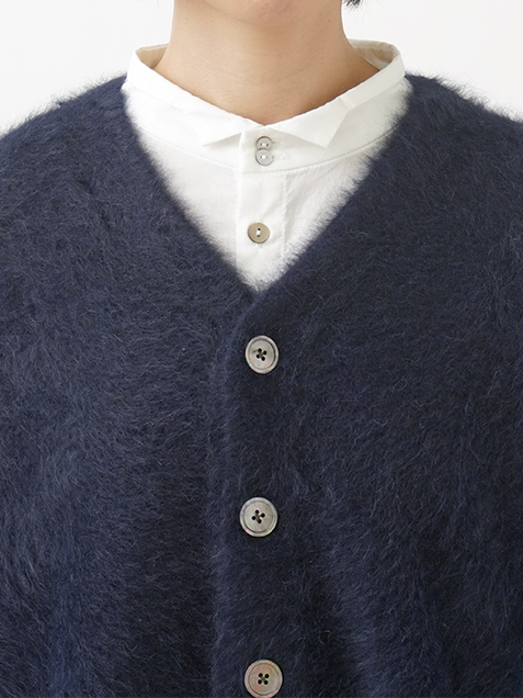 フォックスカシミヤVネックカーディガン