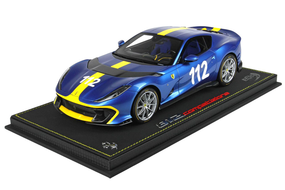 BBR P18207TFV 1/18 Ferrari 812 Competizione Tailor Made (Targa