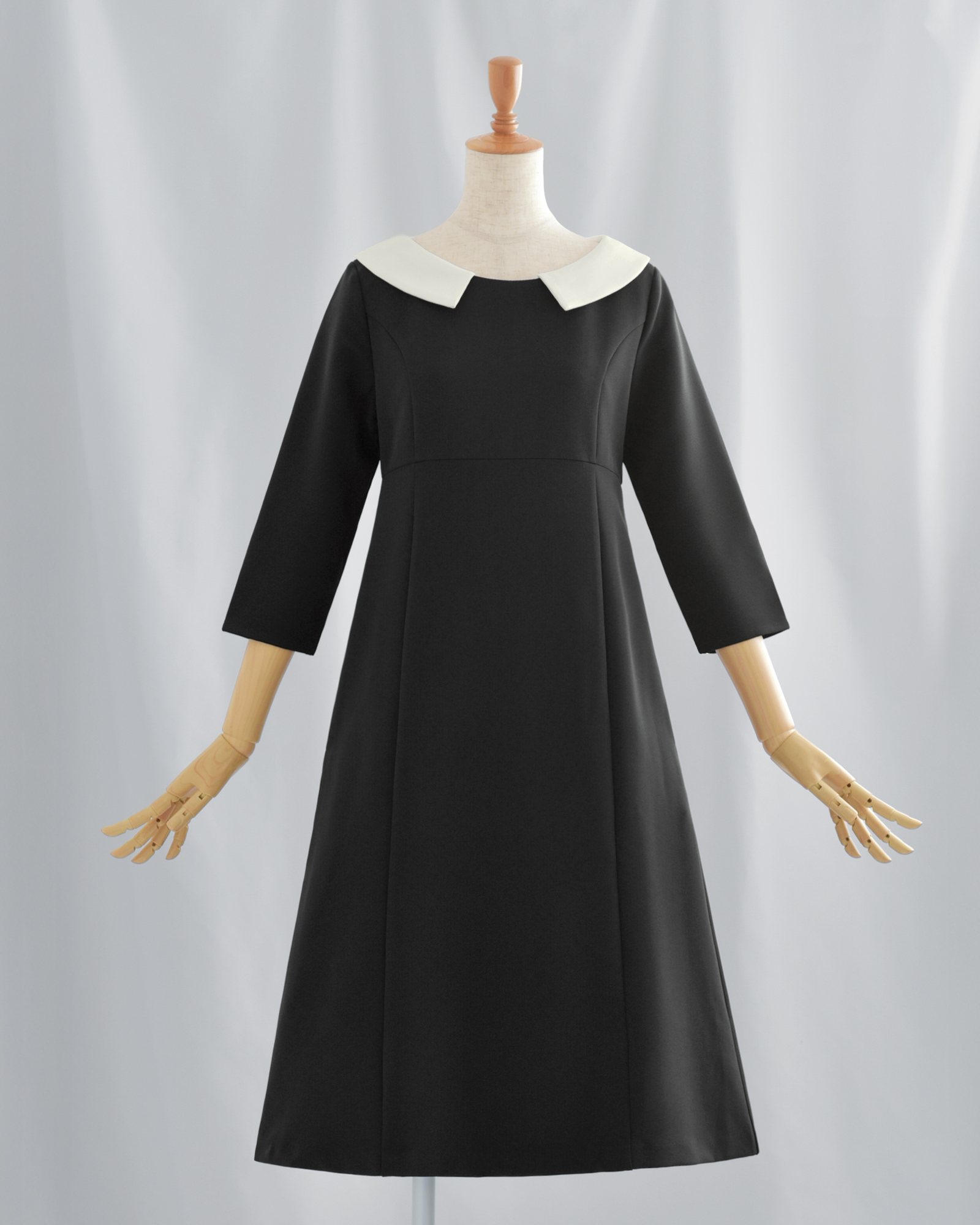 キレイ ワンピ グレース】お色展開：ネイビー,ブラック ／ サイズ展開