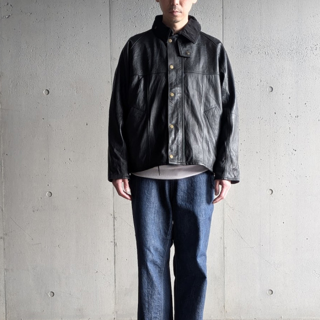 YOUSED (ユーズド) [ LEATHER DRIVERS JACKET ] リメイク レザー