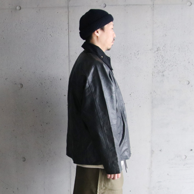 YOUSED (ユーズド) [ LEATHER DRIVERS JACKET ] リメイク レザー