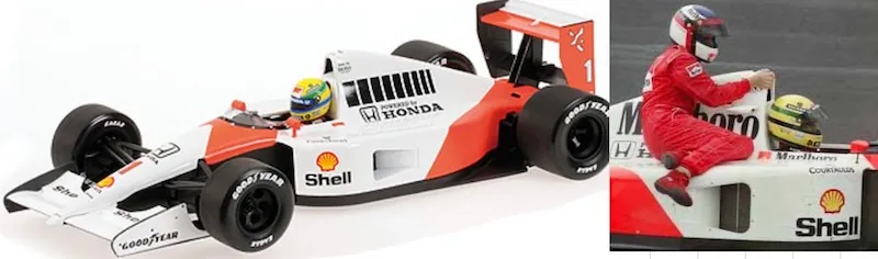 予約] ミニチャンプス 1/43 マクラーレン ホンダ MP4/6 アイルトン
