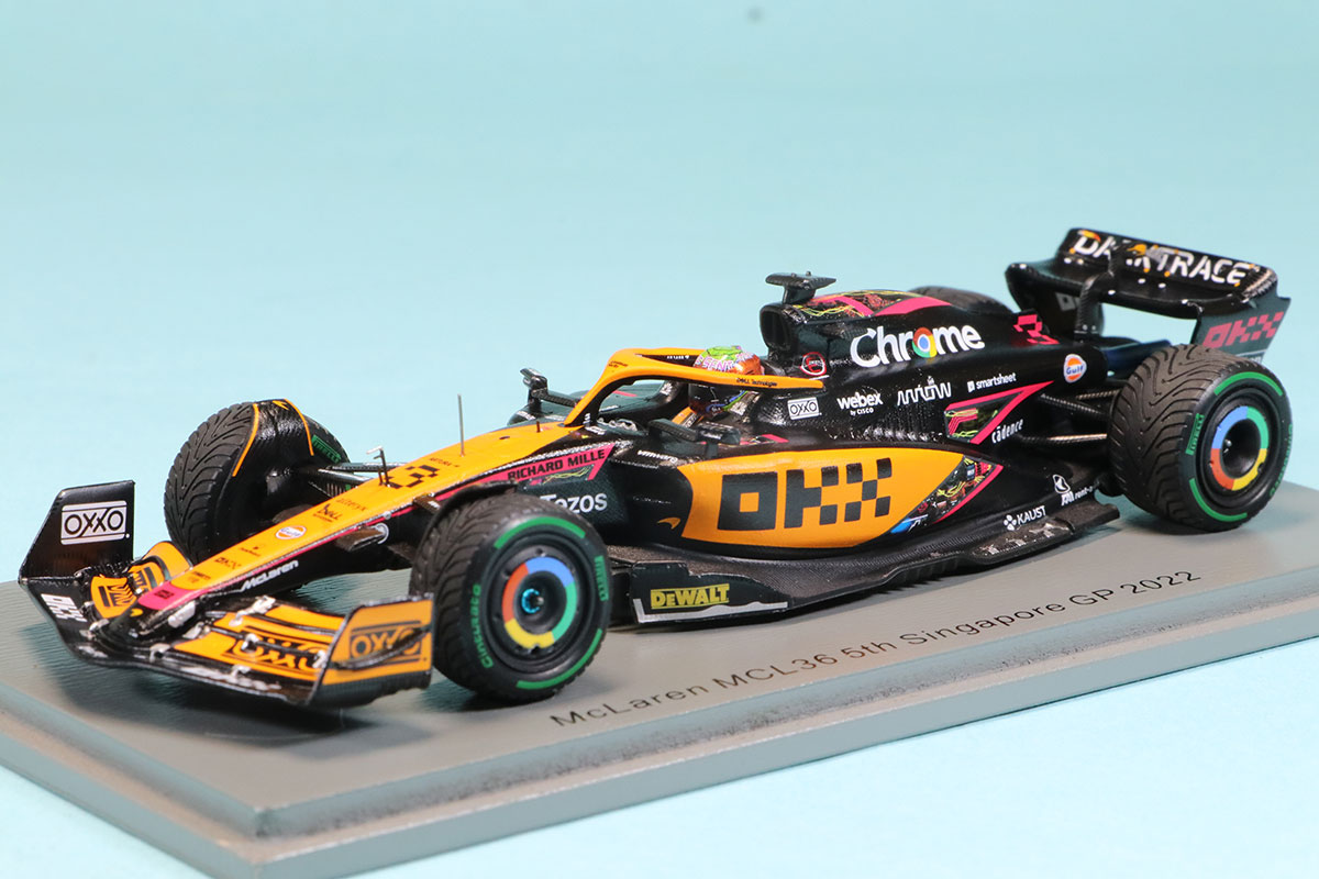 スパーク 1/43 マクラーレン MCL36 シンガポールGP 2022 D.リカルド