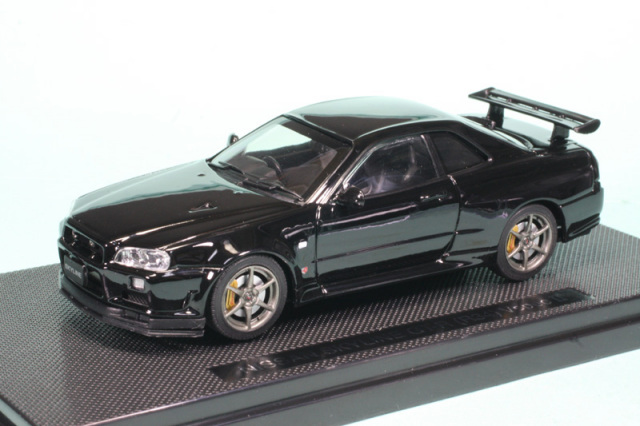エブロ 1/43 ニッサン スカイライン GT-R R34 Vスペック2 ブラック