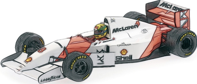 予約] ミニチャンプス 1/18 マクラーレン フォード MP4/8 A.セナ