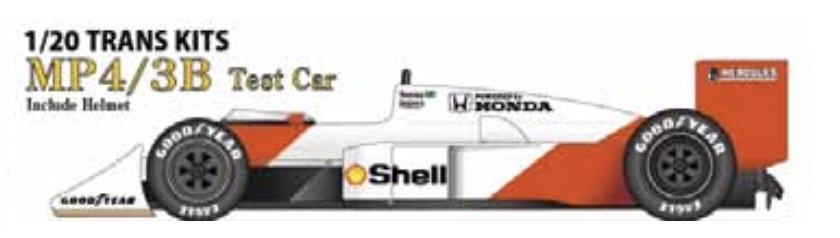スタジオ27 1/20 トランスキット マクラーレン MP4/3B 1987 テストカー
