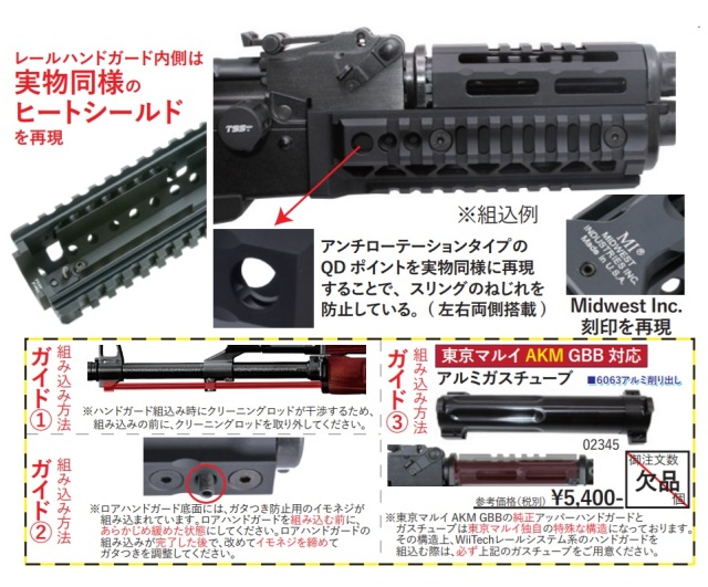 WII TECH Midwest Industries Alpha 6inchタイプ Quad レールハンド