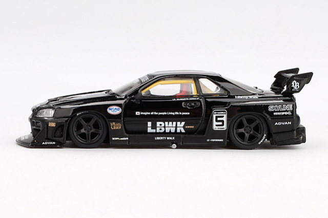 MINI GT 1/64 Nissan LB-ER34 Super Silhouette スカイライン ブラック