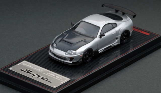 イグニッション 1/64 トヨタ スープラ (JZA80) RZ （シルバー）