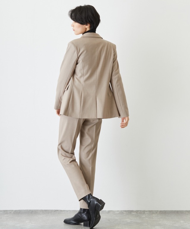 ダブルテーラードジャケット＆テーパードパンツスーツセット 【品番