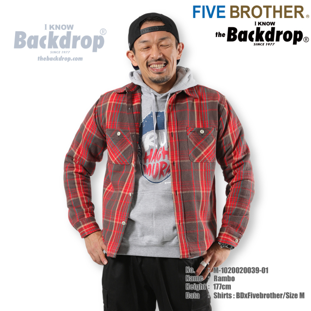 FIVE BROTHER】(バックドロップ別注ファイブブラザーズ) FLANNEL