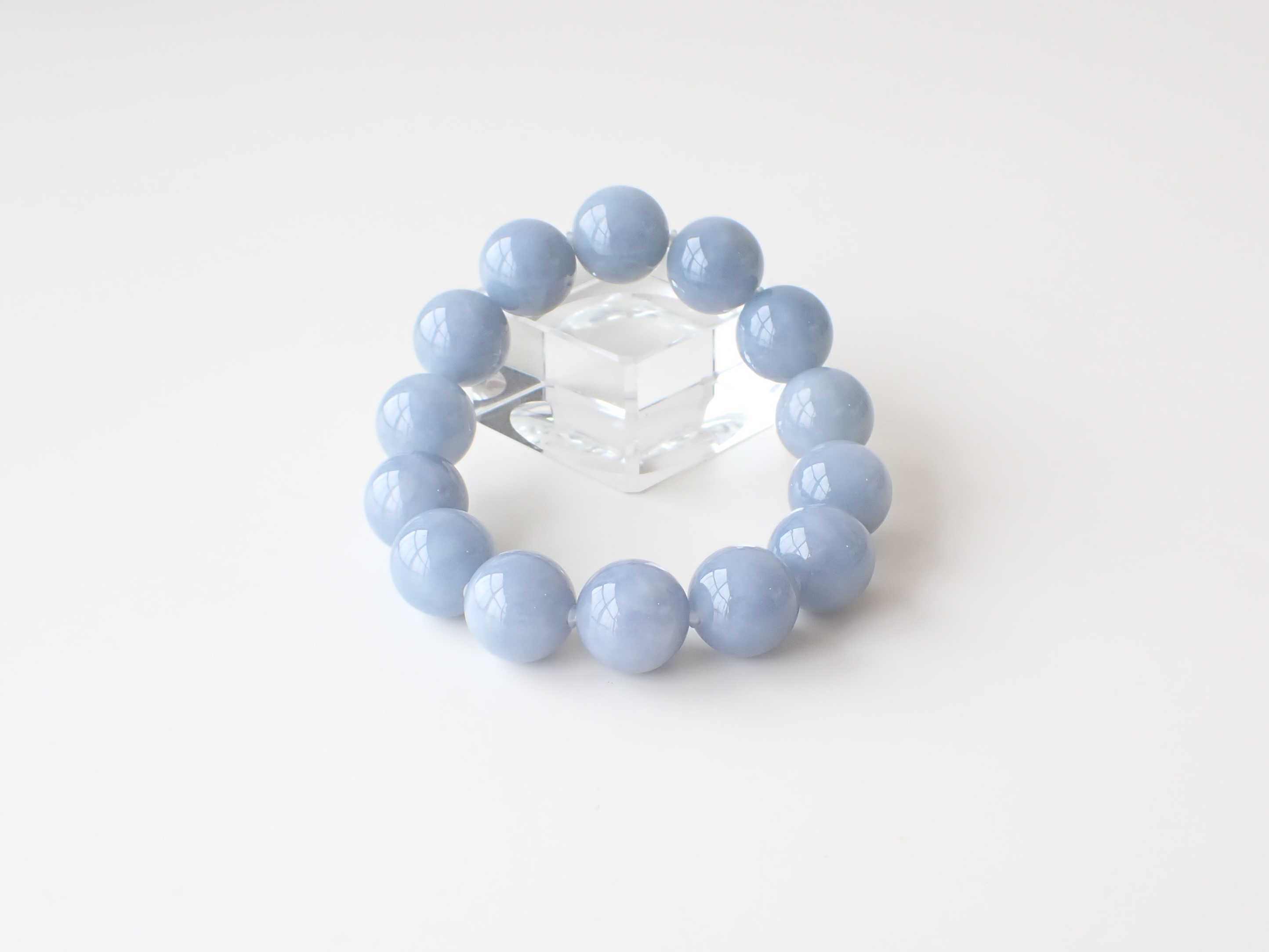 HC0363 【限定価格】 ミャンマー産 青翡翠 15．2mm～15．5mm