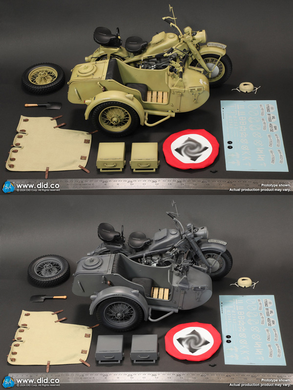 DID】E60075 1/6 WW2 German Zündapp KS 750 Motorcycle with