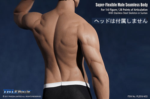 TBLeague】PL2016-M33 male super flexible seamless body with metal